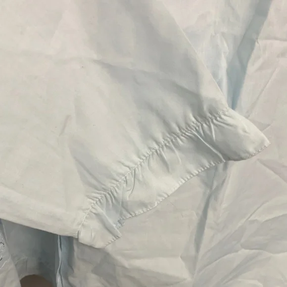 Light Blue Embroidered Blouse - Picture 7 of 9